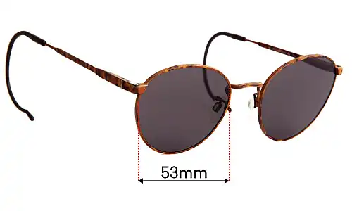 Sunglass Fix Lentilles de Remplacement pour Luxottica 9164 RS - 53mm Wide Luxottica 9164 RS Lentilles de Remplacement 53mm wide