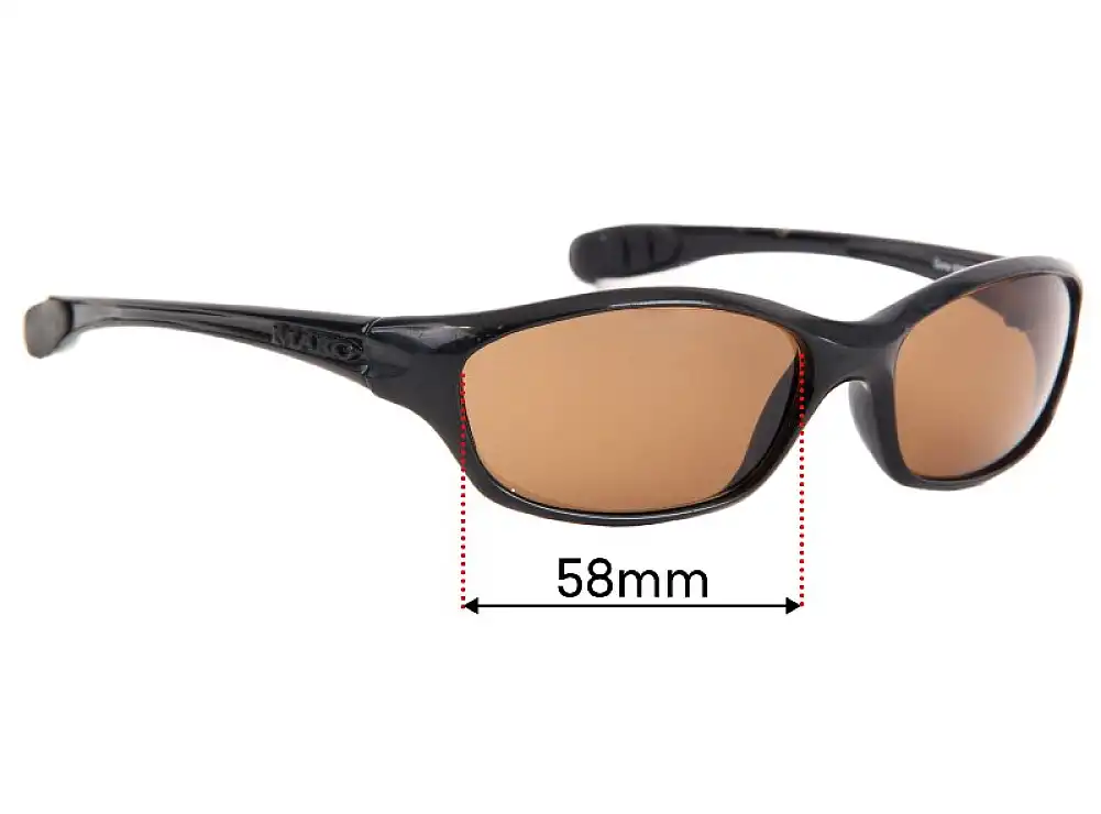 Sunglass Fix Verres de Remplacement pour Mako Gone 9380 - 58mm Wide Sunglass Fix Verres de Remplacement pour Mako Gone 9380 - 58mm Wide