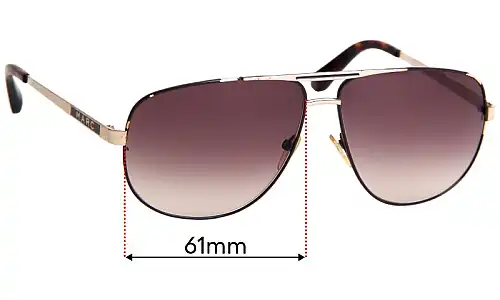 Sunglass Fix Lentilles de Remplacement pour Marc by Marc Jacobs MMJ 131/S - 61mm Wide Marc by Marc Jacobs MMJ 131/S Lentilles de Remplacement 61mm wide