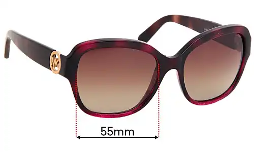 Sunglass Fix Lentilles de Remplacement pour Michael Kors MK 6027 TABITHA III - 55mm Wide Michael Kors MK 6027 TABITHA III Lentilles de Remplacement 55mm wide