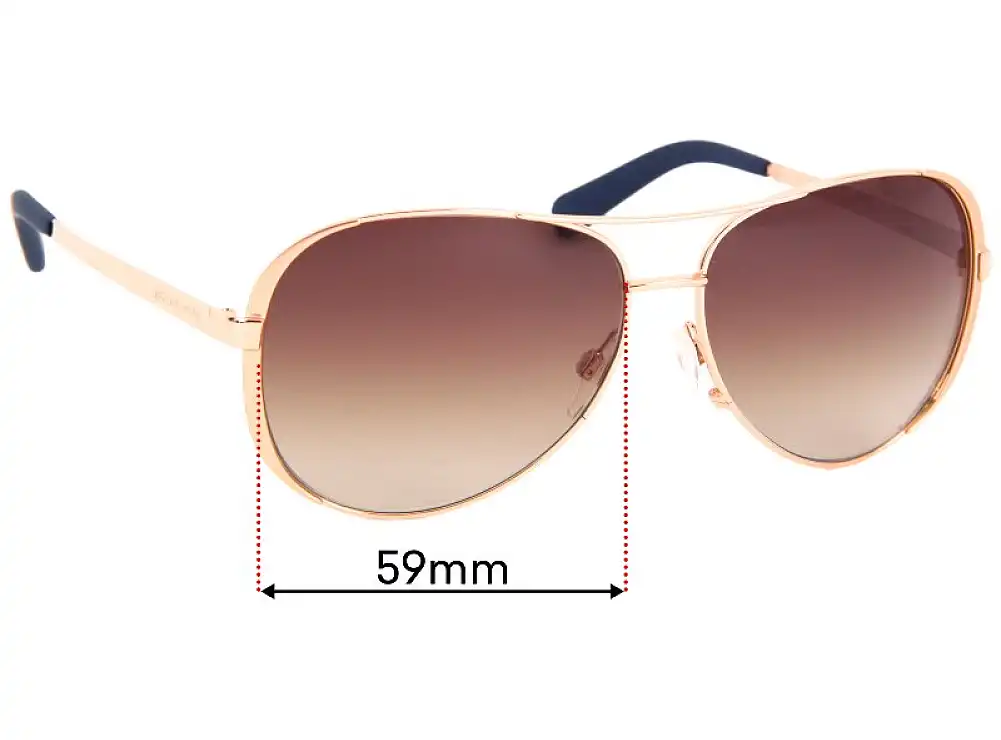 Sunglass Fix Lentilles de Remplacement pour Michael Kors MK5004 Chelsea - 59mm Wide Sunglass Fix Lentilles de Remplacement pour Michael Kors MK5004 Chelsea - 59mm Wide