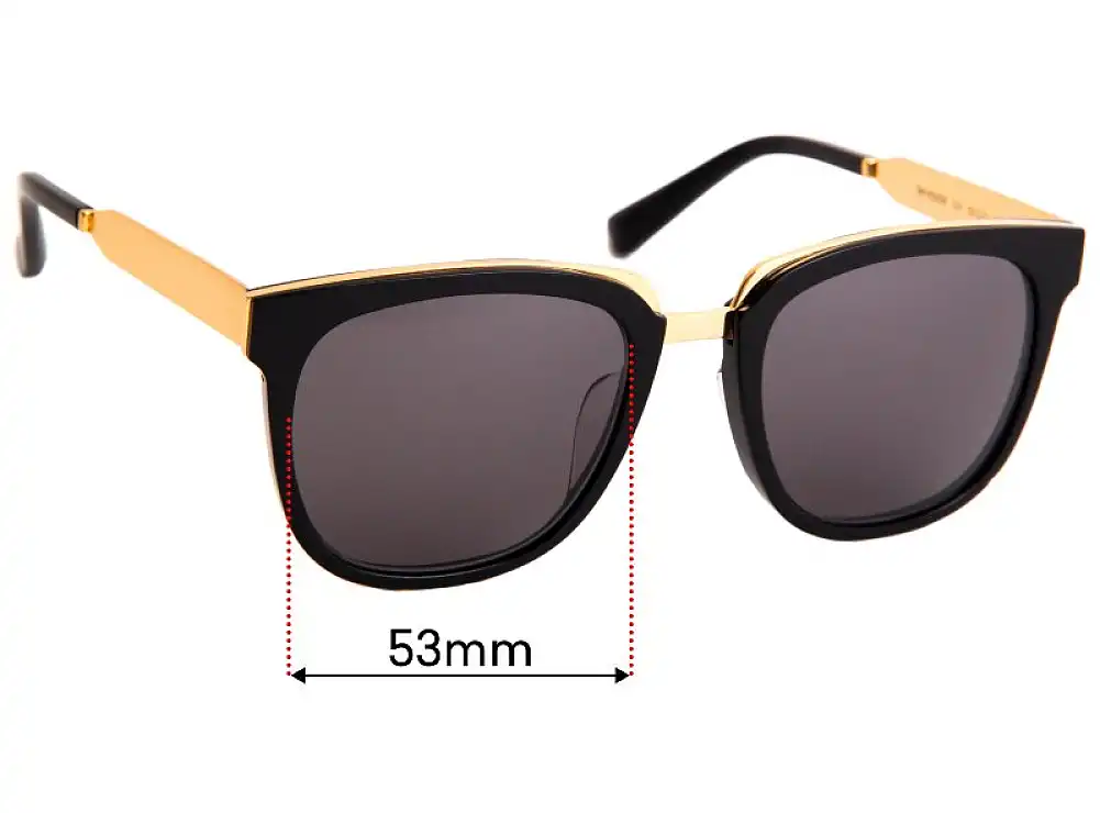 Sunglass Fix Verres de Remplacement pour Mujosh SM1600038 - 53mm Wide Sunglass Fix Verres de Remplacement pour Mujosh SM1600038 - 53mm Wide
