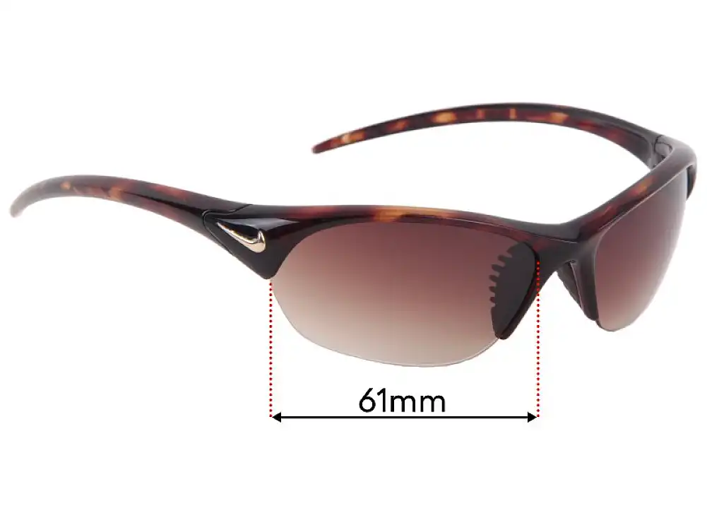 Sunglass Fix Lentilles de Remplacement pour Nike Counter.R EV0239 - 61mm Wide Sunglass Fix Lentilles de Remplacement pour Nike Counter.R EV0239 - 61mm Wide