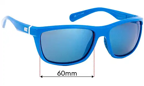 Sunglass Fix Lentilles de Remplacement pour Nike Swag EVO653 - 60mm Wide Nike Swag EVO653 Lentilles de Remplacement 60mm wide