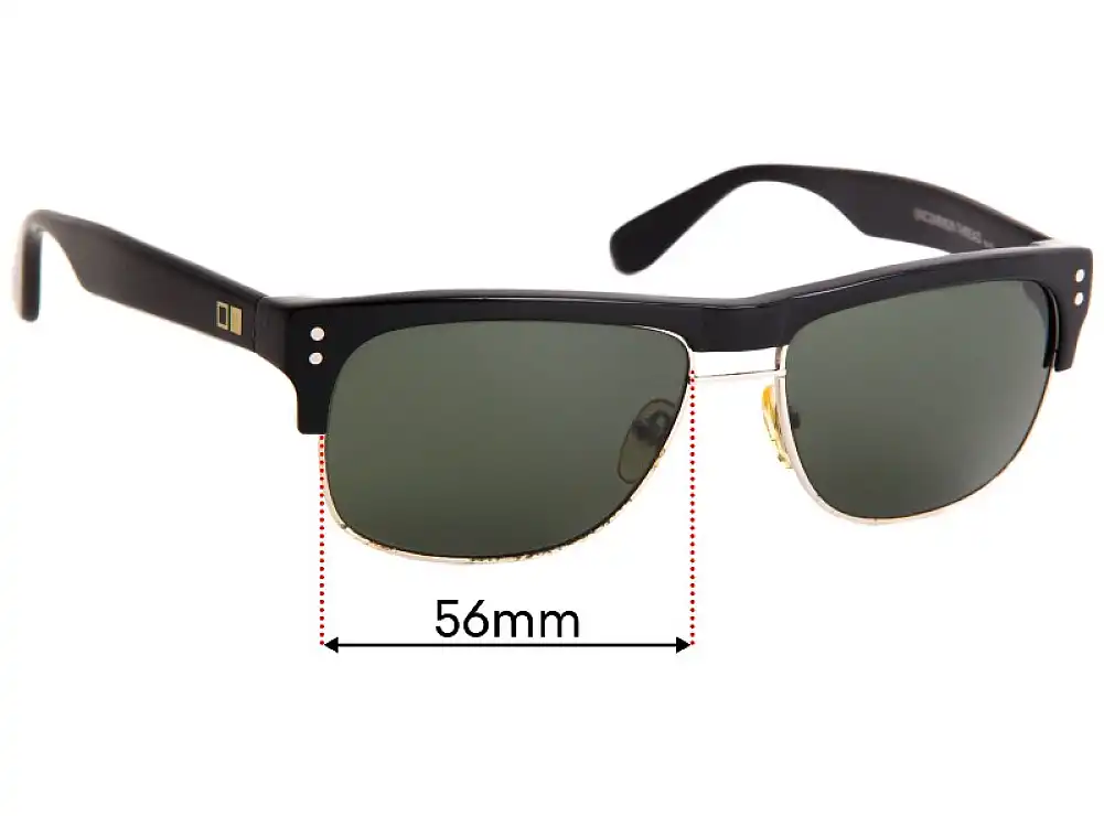 Sunglass Fix Lentilles de Remplacement pour Otis Uncommon Thread - 56mm Wide Sunglass Fix Lentilles de Remplacement pour Otis Uncommon Thread - 56mm Wide