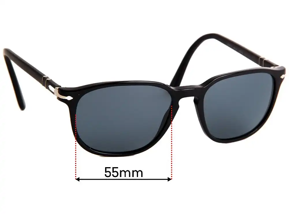 Sunglass Fix Lentilles de Remplacement pour Persol 3019-S - 55mm Wide Sunglass Fix Lentilles de Remplacement pour Persol 3019-S - 55mm Wide