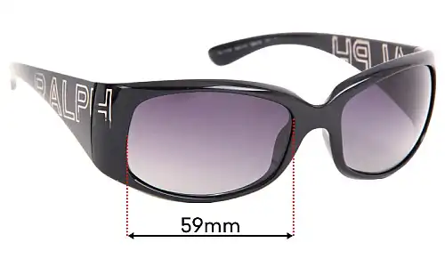 Sunglass Fix Lentilles de Remplacement pour Polo RA 5104 - 59mm Wide Polo RA 5104 Lentilles de Remplacement 59mm wide