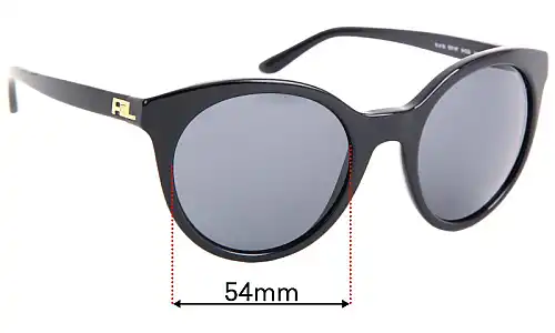 Sunglass Fix Lentilles de Remplacement pour Polo RL 8138 - 54mm Wide Polo RL 8138 Lentilles de Remplacement 54mm wide