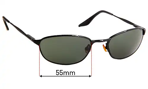 Sunglass Fix Lentilles de Remplacement pour Ray-Ban B&L W2963 - 55mm Wide Ray-Ban B&L W2963 Lentilles de Remplacement 55mm wide