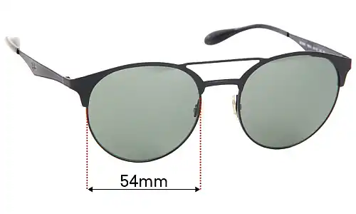 Sunglass Fix Lentilles de Remplacement pour Ray-Ban RB3545 - 54mm Wide Ray-Ban RB3545 Lentilles de Remplacement 54mm wide