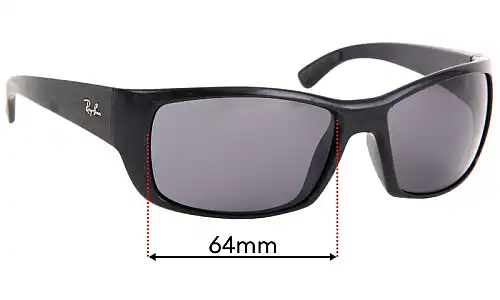 Sunglass Fix Lentilles de Remplacement pour Ray-Ban RB4149 - 64mm Wide Ray-Ban RB4149 Lentilles de Remplacement 64mm wide