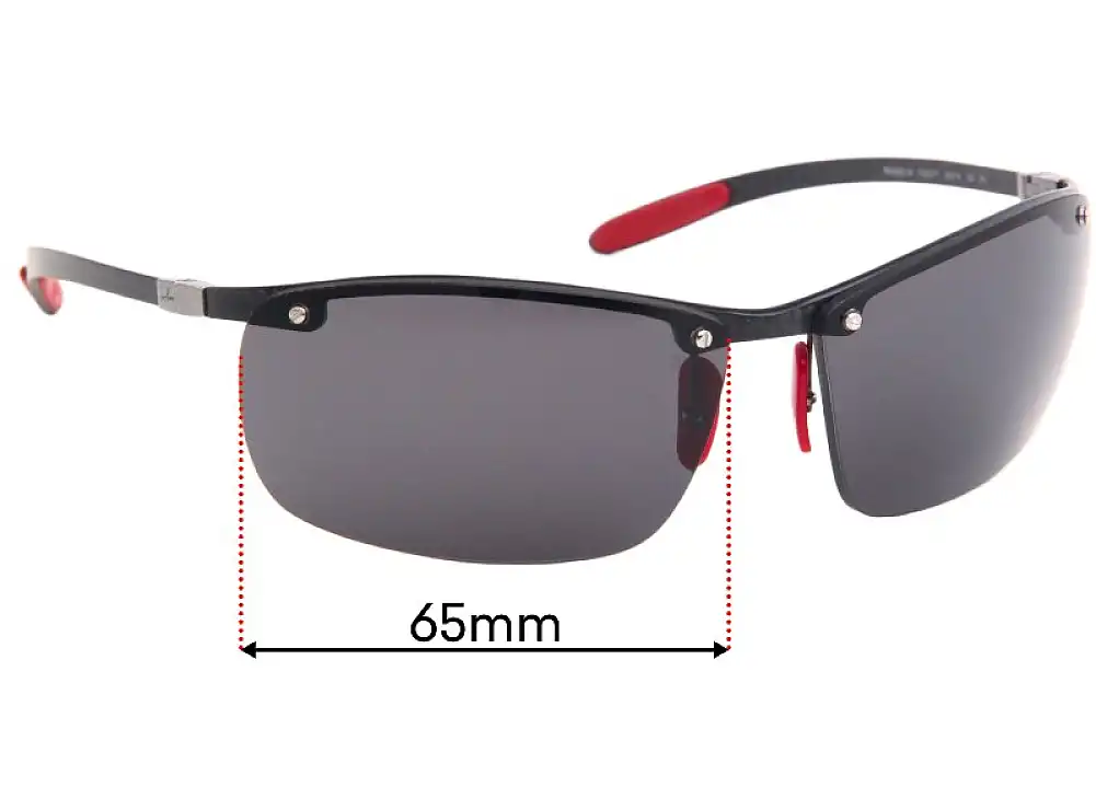 Sunglass Fix Verres de Remplacement pour Ray-Ban RB8305-M Tech - 65mm Wide Sunglass Fix Verres de Remplacement pour Ray-Ban RB8305-M Tech - 65mm Wide