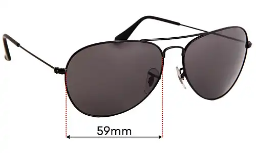 Sunglass Fix Verres de Remplacement pour Ray-Ban RB3432 - 59mm Wide Sunglass Fix Verres de Remplacement pour Ray-Ban RB3432 - 59mm Wide