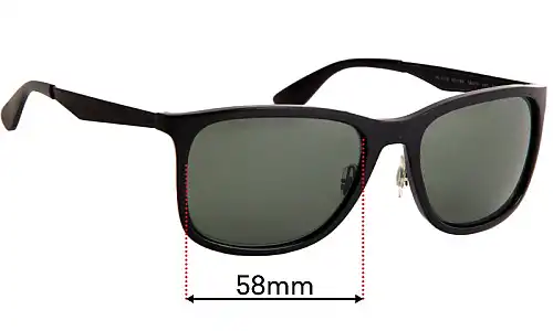 Sunglass Fix Verres de Remplacement pour Ray-Ban RB4313 - 58mm Wide Sunglass Fix Verres de Remplacement pour Ray-Ban RB4313 - 58mm Wide