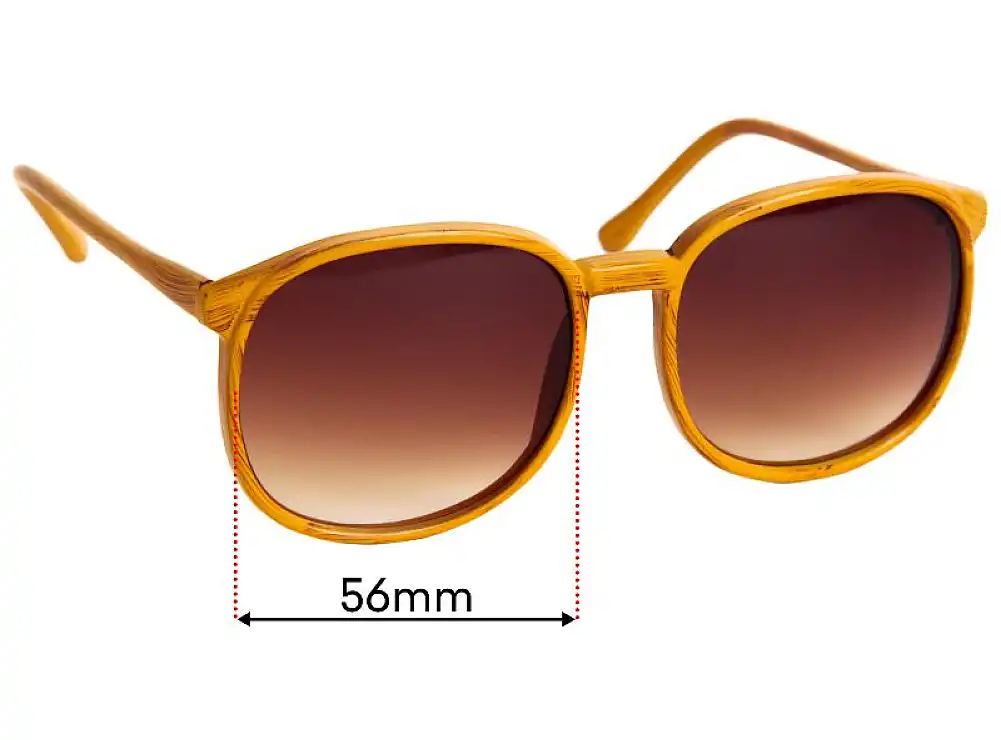 Sunglass Fix Verres de Remplacement pour Roc Taiwan - 56mm Wide Sunglass Fix Verres de Remplacement pour Roc Taiwan - 56mm Wide