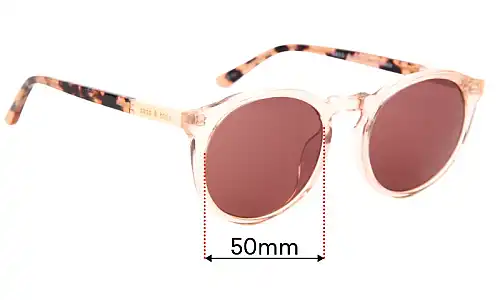 Sunglass Fix Verres de Remplacement pour Sass & Bide Elated And Helena - 50mm Wide Sunglass Fix Verres de Remplacement pour Sass & Bide Elated And Helena - 50mm Wide