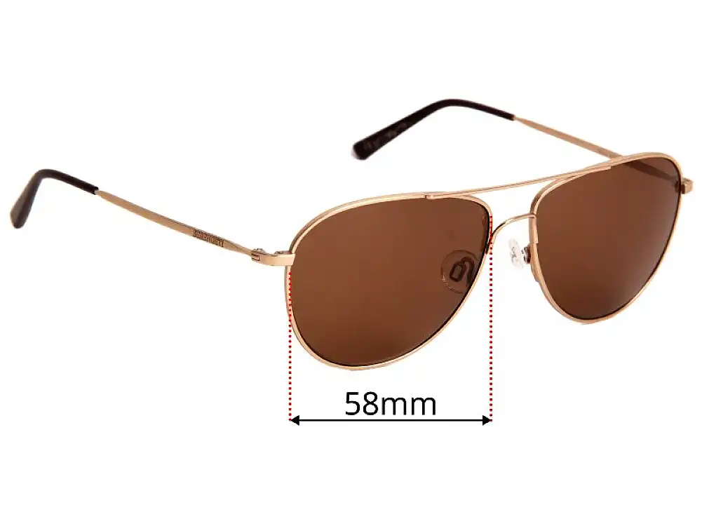 Sunglass Fix Verres de Remplacement pour Serengeti Alghero - 58mm Wide Sunglass Fix Verres de Remplacement pour Serengeti Alghero - 58mm Wide