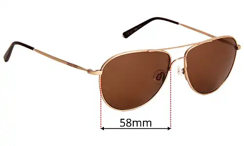 Sunglass Fix Verres de Remplacement pour Serengeti Alghero - 58mm Wide Sunglass Fix Verres de Remplacement pour Serengeti Alghero - 58mm Wide