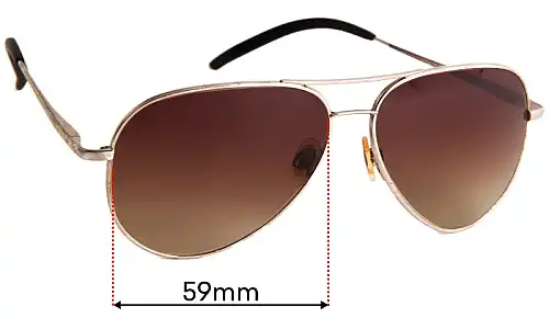 Sunglass Fix Verres de Remplacement pour Serengeti Carrara - 59mm Wide Sunglass Fix Verres de Remplacement pour Serengeti Carrara - 59mm Wide