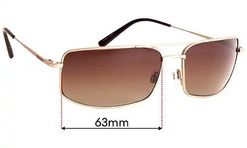 Sunglass Fix Lentilles de Remplacement pour Serengeti Treviso - 63mm Wide Serengeti Treviso Lentilles de Remplacement 63mm wide