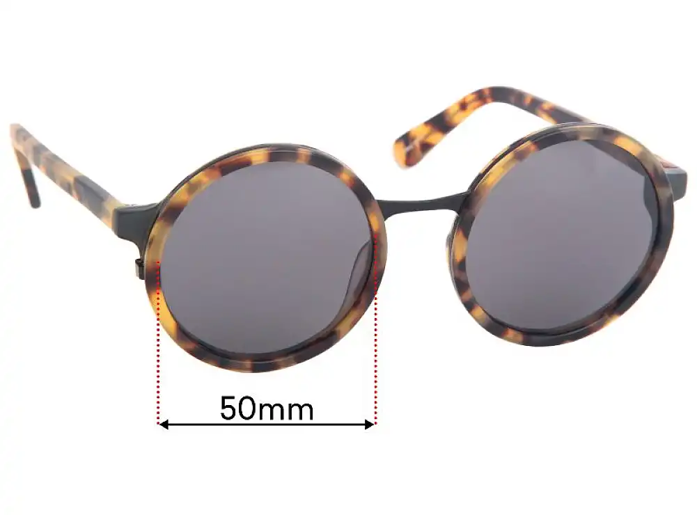 Sunglass Fix Verres de Remplacement pour Sunday Somewhere Soleil - 50mm Wide Sunglass Fix Verres de Remplacement pour Sunday Somewhere Soleil - 50mm Wide