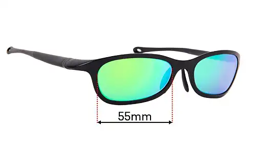 Sunglass Fix Lentilles de Remplacement pour Tag Heuer Al-magnesium TH1001 - 56mm Wide Tag Heuer Al-magnesium TH1001 Lentilles de Remplacement 56mm wide
