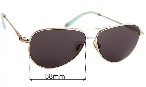 Sunglass Fix Verres de Remplacement pour Tiffany & Co TF 3043-H - 58mm Wide Sunglass Fix Verres de Remplacement pour Tiffany & Co TF 3043-H - 58mm Wide