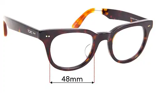 Sunglass Fix Lentilles de Remplacement pour Toms Archie - 48mm Wide Toms Archie Lentilles de Remplacement 48mm wide