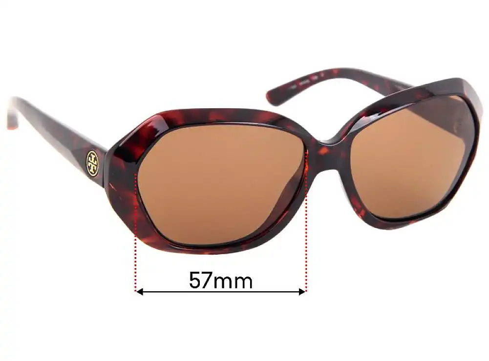 Sunglass Fix Verres de Remplacement pour Tory Burch TY9021 - 57mm Wide Sunglass Fix Verres de Remplacement pour Tory Burch TY9021 - 57mm Wide