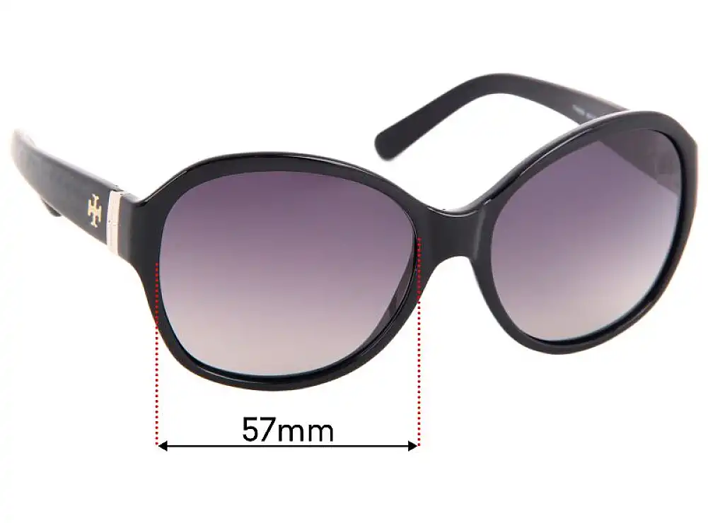 Sunglass Fix Verres de Remplacement pour Tory Burch TY9029 - 57mm Wide Sunglass Fix Verres de Remplacement pour Tory Burch TY9029 - 57mm Wide