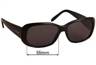 Verres De Remplacement Colorés UV400 Pour Lunettes De Soleil Décor Buffs Sans Monture - Taille 55