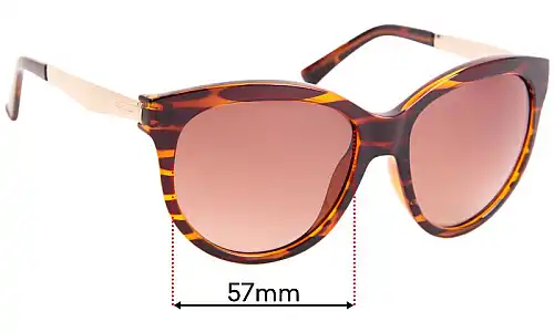 Sunglass Fix Verres de Remplacement pour Von Zipper Cheeks - 57mm Wide Sunglass Fix Verres de Remplacement pour Von Zipper Cheeks - 57mm Wide