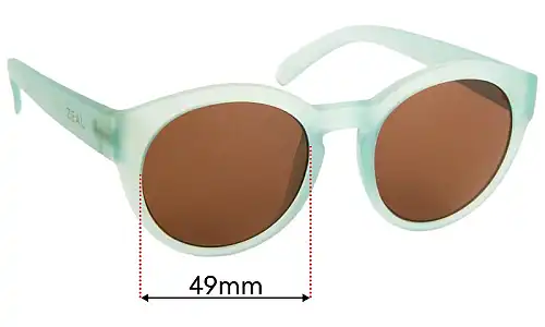 Sunglass Fix Verres de Remplacement pour Zeal Fleetwood - 49mm Wide Sunglass Fix Verres de Remplacement pour Zeal Fleetwood - 49mm Wide