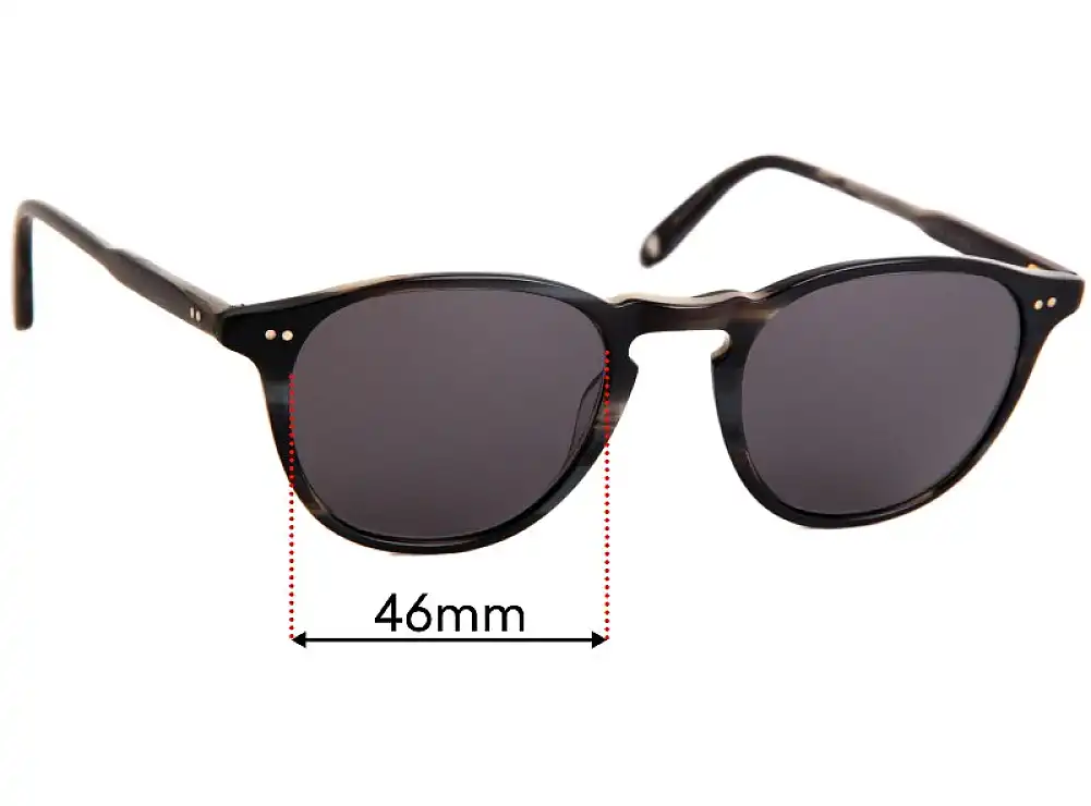Sunglass Fix Lentilles de Remplacement pour Garrett Leight Hampton - 46mm Wide Sunglass Fix Lentilles de Remplacement pour Garrett Leight Hampton - 46mm Wide