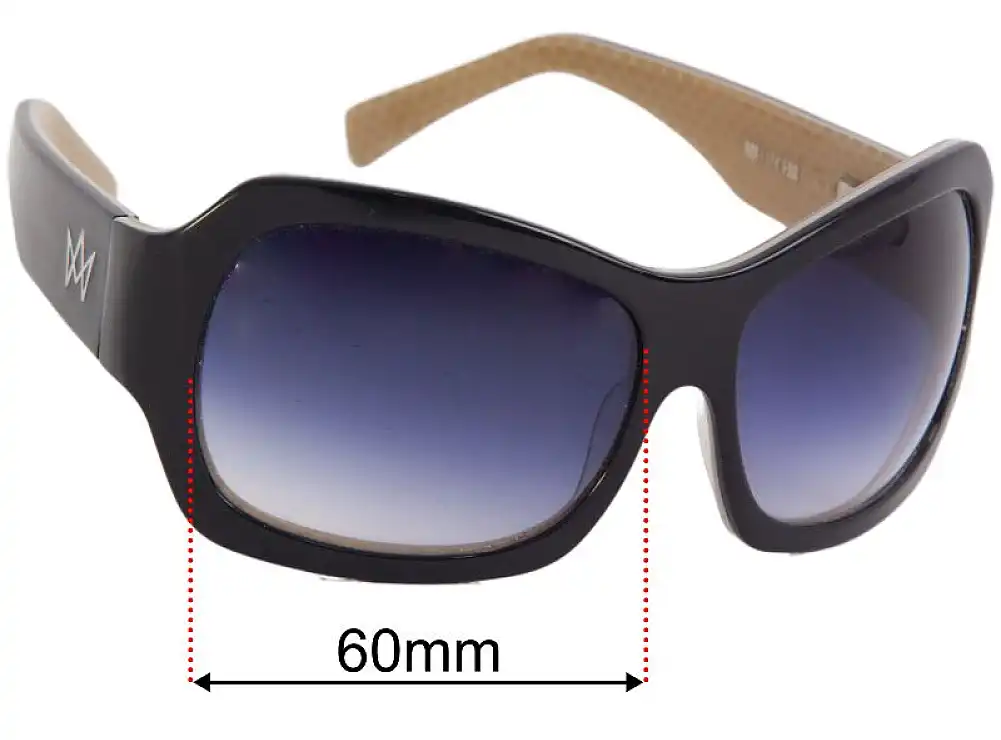 Sunglass Fix Lentilles de Remplacement pour AM Eyewear Jojo - 60mm Wide - Side View Sunglass Fix Lentilles de Remplacement pour AM Eyewear Jojo - 60mm Wide - Side View