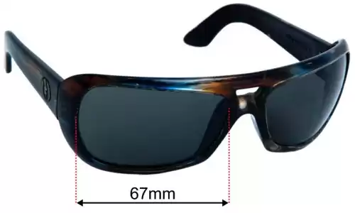 Sunglass Fix Lentilles de Remplacement pour Electric Maxwell - 67mm Wide Electric Maxwell Lentilles de Remplacement 67mm wide