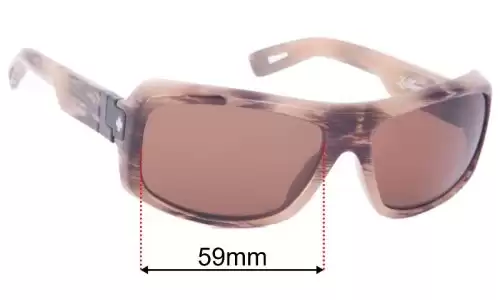 Sunglass Fix Lentilles de Remplacement pour Spy Optic Le Baron - 59mm Wide Spy Optic Le Baron Lentilles de Remplacement 59mm wide