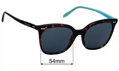 Sunglass Fix Lentilles de Remplacement pour Tiffany & Co TF4140 - 54mm Wide Tiffany & Co TF4140 Lentilles de Remplacement 54mm wide