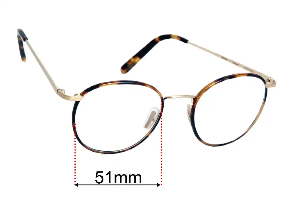 Sunglass Fix Replacement Lenses for Ace and Tate Bananas - 51mm Wide Sunglass Fix Replacement Lenses for Ace and Tate Bananas - 51mm Wide
