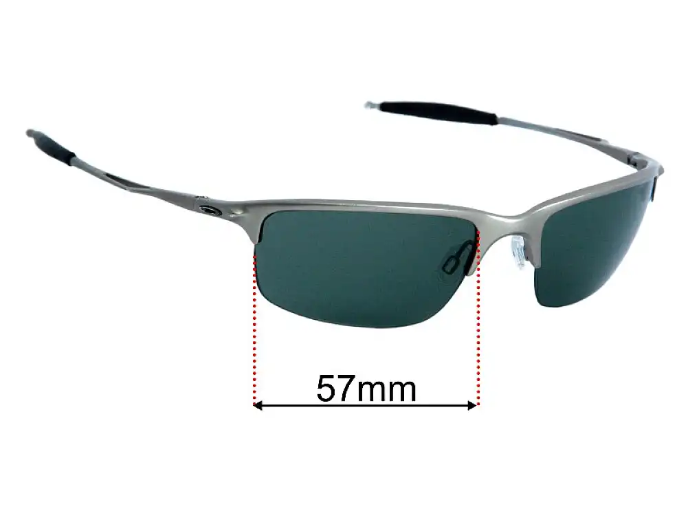 Sunglass Fix Lentilles de Remplacement pour Oakley Half Wire 2.0 - 57mm Wide Sunglass Fix Lentilles de Remplacement pour Oakley Half Wire 2.0 - 57mm Wide