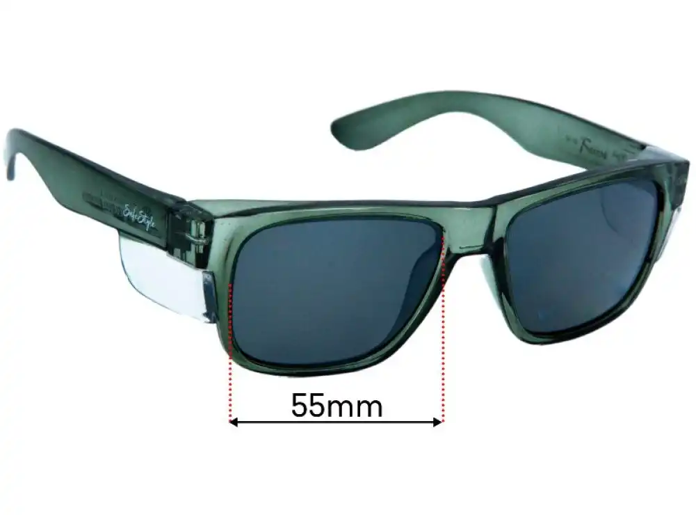 Sunglass Fix Lentilles de Remplacement pour Safe Style Fusions - 55mm Wide Sunglass Fix Lentilles de Remplacement pour Safe Style Fusions - 55mm Wide