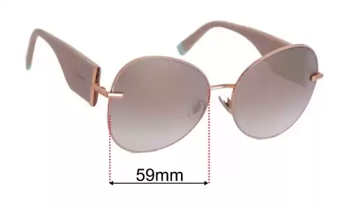 Sunglass Fix Lentilles de Remplacement pour Tiffany & Co TF3069 - 59mm Wide Tiffany & Co TF3069 Lentilles de Remplacement 59mm wide
