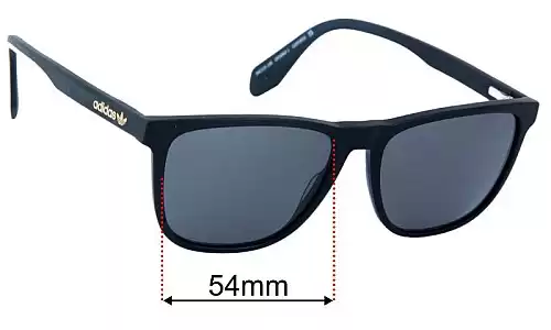 Sunglass Fix Lentilles de Remplacement pour Adidas OR5060-1 - 54mm Wide Adidas OR5060-1 Lentilles de Remplacement 54mm wide