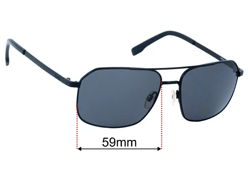 Sunglass Fix Lentilles de Remplacement pour Bolle Navis - 59mm Wide Sunglass Fix Lentilles de Remplacement pour Bolle Navis - 59mm Wide