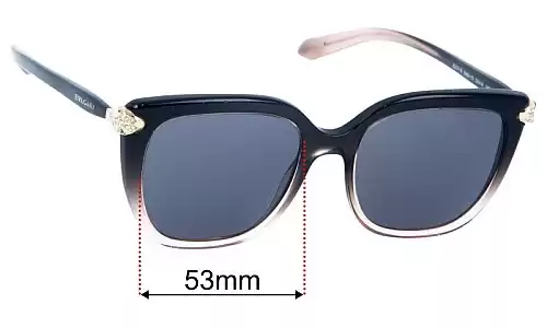 Sunglass Fix Lentilles de Remplacement pour Bvlgari 8207-B - 53mm Wide Bvlgari 8207-B Lentilles de Remplacement 53mm wide