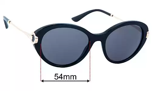Sunglass Fix Lentilles de Remplacement pour Bvlgari 8216-B - 54mm Wide Bvlgari 8216-B Lentilles de Remplacement 54mm wide