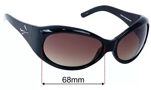 Sunglass Fix Lentilles de Remplacement pour Cancer Council 3030LB - 68mm Wide Cancer Council 3030LB Lentilles de Remplacement 68mm wide