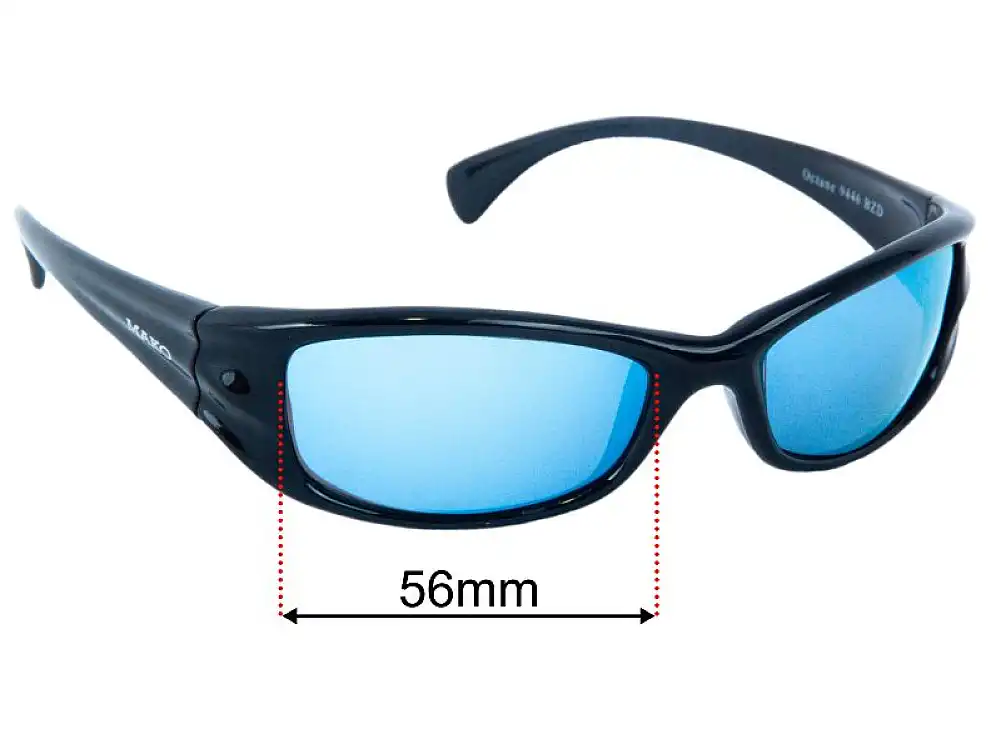 Sunglass Fix Lentilles de Remplacement pour Mako Octane 9446 - 56mm Wide Sunglass Fix Lentilles de Remplacement pour Mako Octane 9446 - 56mm Wide