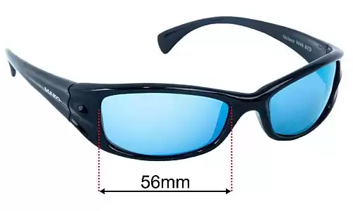 Sunglass Fix Lentilles de Remplacement pour Mako Octane 9446 - 56mm Wide Mako Octane 9446 Lentilles de Remplacement 56mm wide