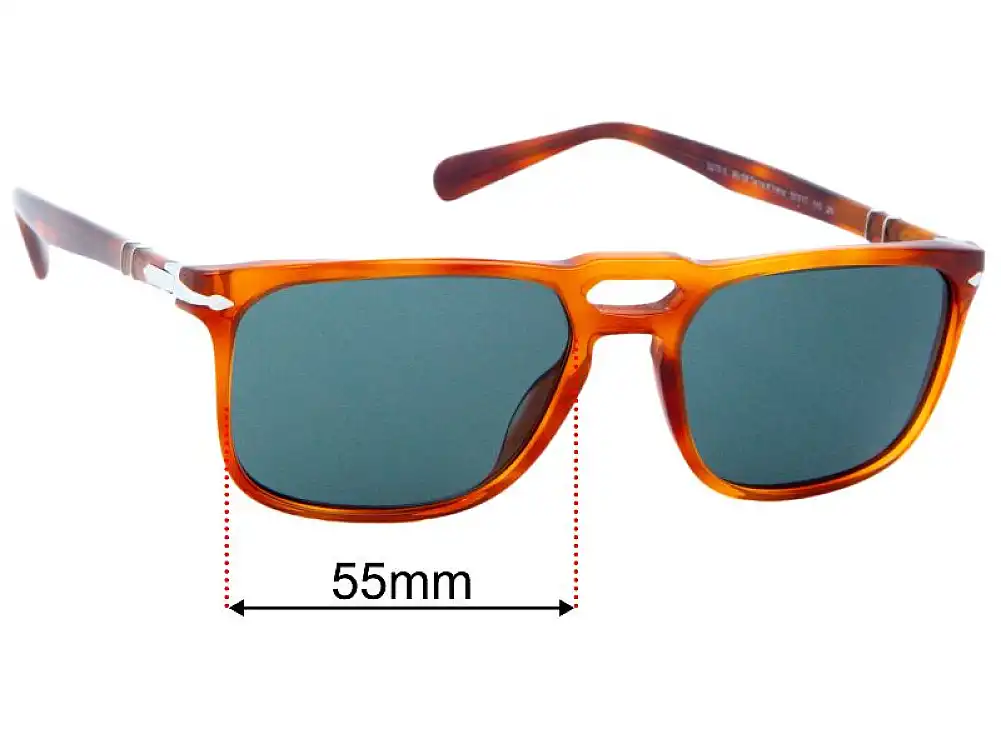 Sunglass Fix Lentilles de Remplacement pour Persol 3273-S - 55mm Wide Sunglass Fix Lentilles de Remplacement pour Persol 3273-S - 55mm Wide